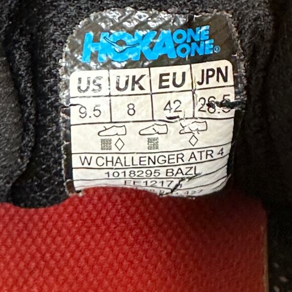 HOKA One One Challenger ATR 4 Women’s Trail Running Shoes Black Azalea Size 9.5 - Picture 8 of 8